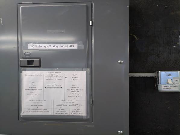 A grey metal locker with a white paper on it

Description automatically generated