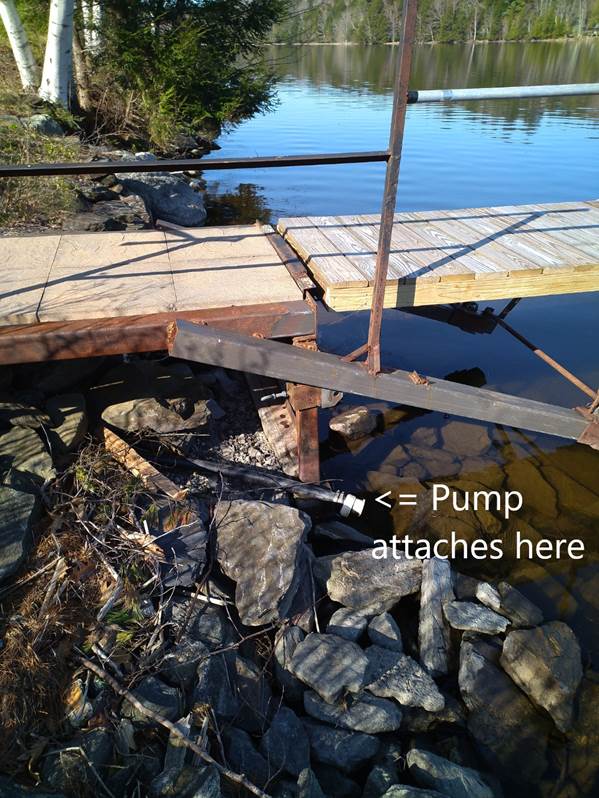 A bridge over water with rocks and trees

Description automatically generated