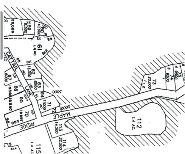 A map of land with numbers and numbers

Description automatically generated